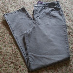 Gray & White Pinstripe Pants